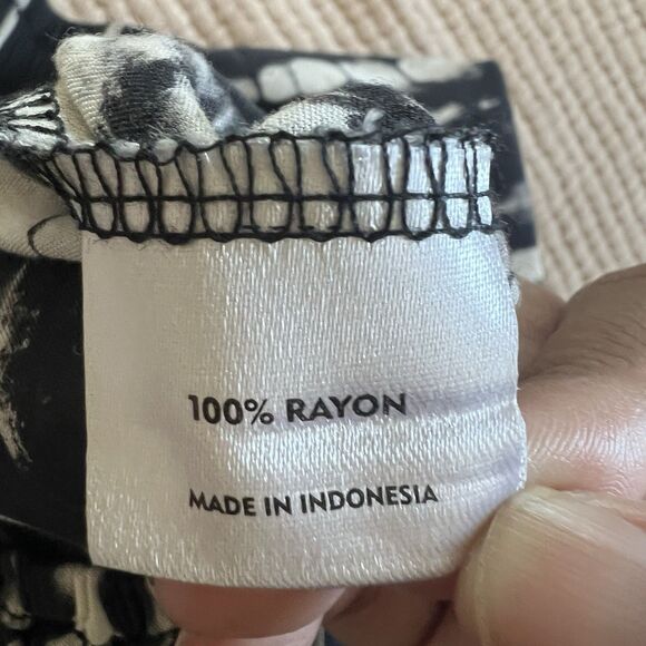 Style Park 1 Women Tie Dye Harem Style Jogger Pants One Size Boho Wide Leg Black - Picture 10 of 12